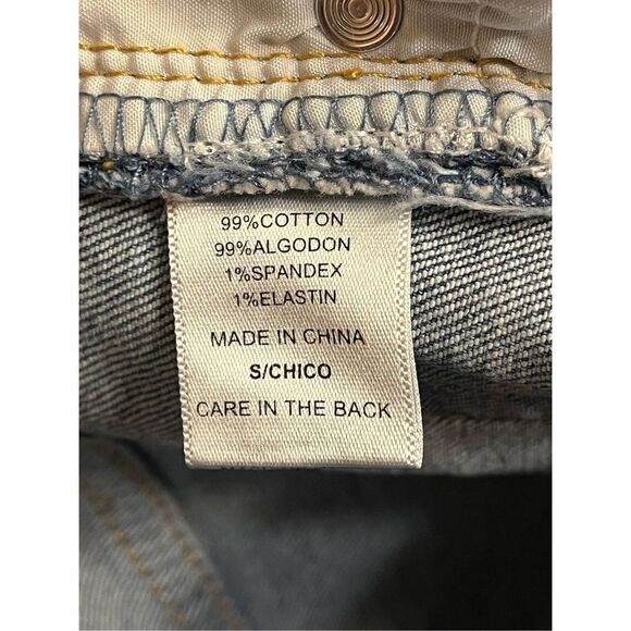 Love Tree Denim shorts scalloped hem size Small medium wash nwt (2169) - Picture 4 of 4